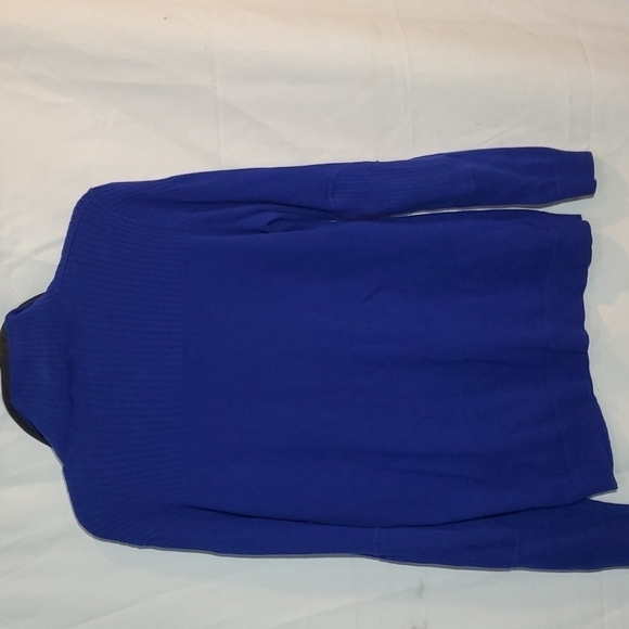 Lauren Ralph Lauren Active 1/2 Zip Cotton Blue Elbow Pads Sweater Sz XL - Picture 2 of 11